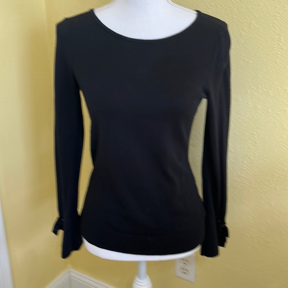 Talbots long sleeve black sweater size P